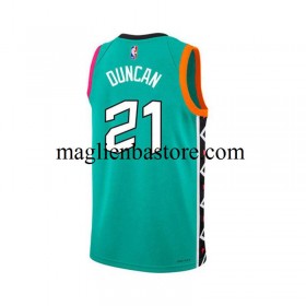 Maglia NBA San Antonio Spurs Tim Ducan 21 Nike 2022-2023 City Edition Swingman - Uomo